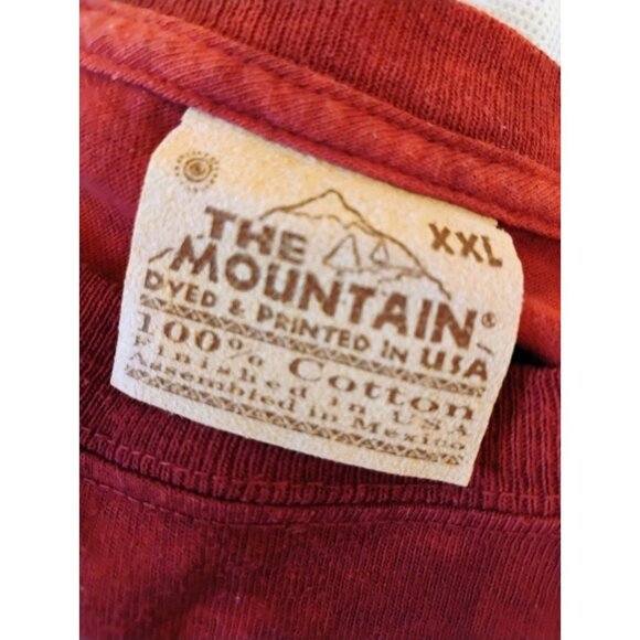 THE MOUNTAIN 2008 Indian Shirt XXL Horses Wolf Leather Tag Tie Dye - Picture 4 of 5